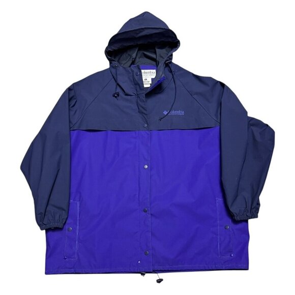 COLUMBIA WATERPROOF RAIN Outdoor Wind Resistant Slick Jacket Womens XL - Picture 1 of 7